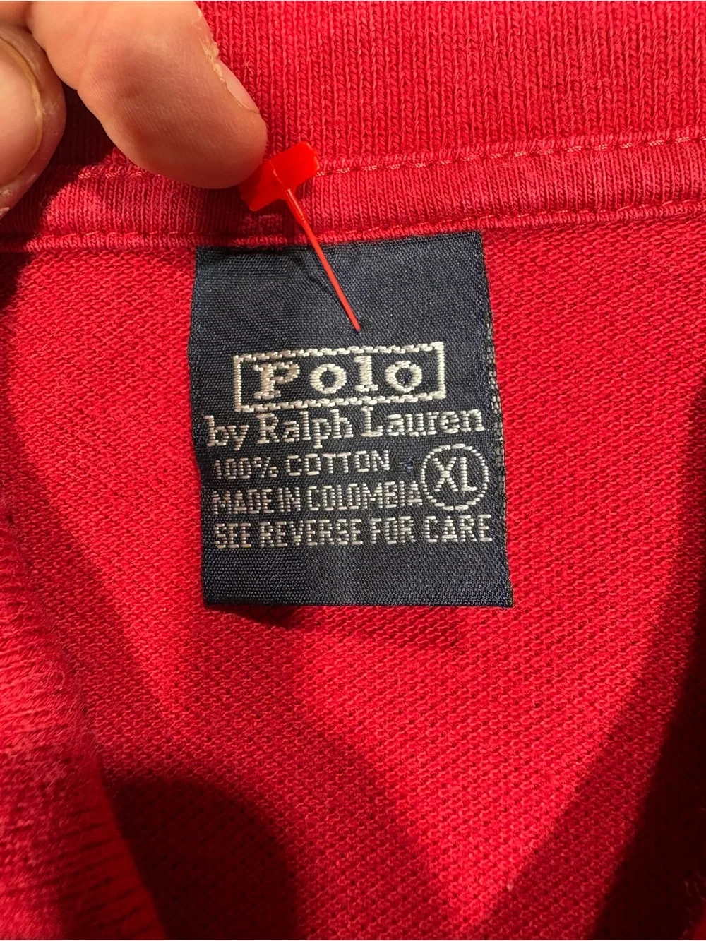 Ralph Lauren Red Short-Sleeve Polo with Navy Pony